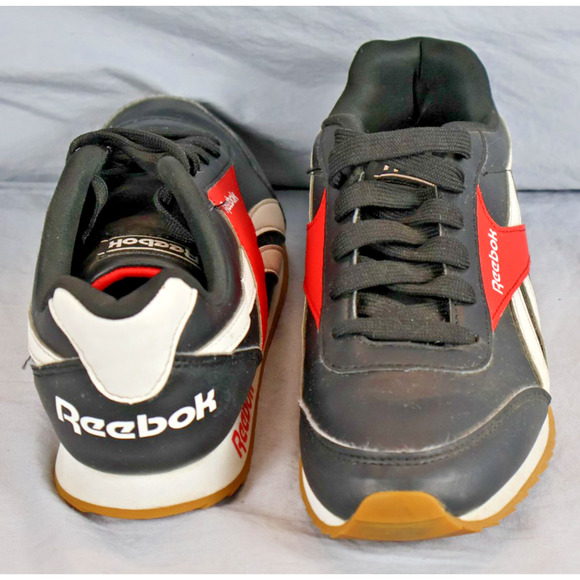 Reebok Shoes Mens Size 4.5 Black Red White Classic Jogger Gum Sole Sneaker Retro - Picture 3 of 8